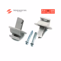 2 Pieces Sun Visor Clip Gray Color For Renault Megane Scenic Laguna Twingo