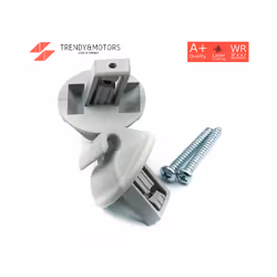 2 Pieces Sun Visor Clip Gray Color For Renault Megane Scenic Laguna Twingo