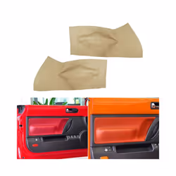 2pcs Beige Leather Front Door Panel Cover For Vw Beetle 1998 1999 2000