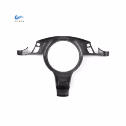Car-styling Abs Carbon Fiber Texture Steering Wheel Panel Frame Cover