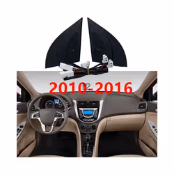 For Hyundai Solaris Accent Verna 2011 2016 Car tweeter Audio Auto Black