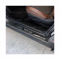 For Mazda Mx 30 Door Sill Protector Scuff Plate Car Accessories Thresholds - Black