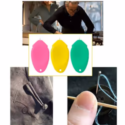 10pcs/Set Elderly Guide Needle Threader Automatic Easy Device DIY Hand Machine Sewing Thread Punch Stitch Accessory Tool