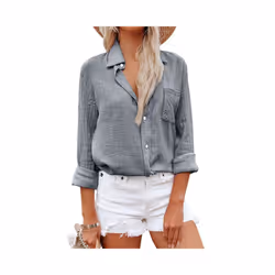 Elegant Cotton Linen Shirts Women Leisure Shirts Button Lapel Blusas Top Lady Loose Long Sleeve Oversized Shirt Casual T-Shir ...