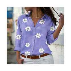 hot style ladies shirts fashionable women's Hawaiian shirts long sleeves outdoor holiday beach wear oversized size - wsx2836, XS
