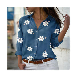 hot style ladies shirts fashionable women's Hawaiian shirts long sleeves outdoor holiday beach wear oversized size - wsx2840, 6XL