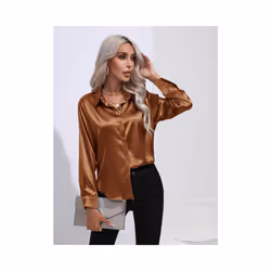 Blouses For Women Plus Size.Blouses For Women Dressy Casual Plus Size Women'S Blouse Satin Silk Blusas De Mujer  Tendencia - 16, M