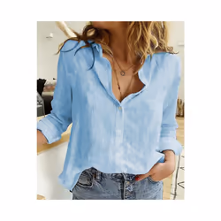 Cotton Linen Shirt Vintage Butterfly Print Top Lapel Long Sleeve OL Women Tops Casual White Button Up Shirts Blusas - black, XL