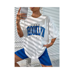 Printed Men's and Women's T-shirt Summer Fashion Casual European and American Women's Tops Oversized T Shirt - 4, XXXL