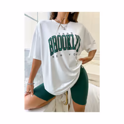 Printed Men's and Women's T-shirt Summer Fashion Casual European and American Women's Tops Oversized T Shirt - 5, 4XL