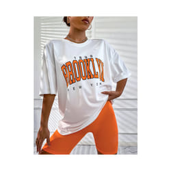 Printed Men's and Women's T-shirt Summer Fashion Casual European and American Women's Tops Oversized T Shirt - 2, XL