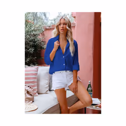 Women Casual Long Sleeve Cotton Linen Lapel Shirt Elegant Solid Loose Blouse Vintage Harajuku Button Up Tops Oversized Tunics ...
