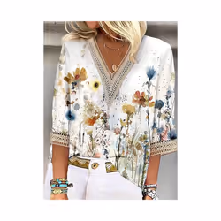 Plus Size Temperament Loose Woman Shirt Fashion Casual Blouse Elegant Long Sleeve Woman Shirt Holiday Weekend Top - Skin Color, 1XL