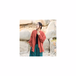Vintage Shirt Women New Chinese Style Frog Solid Simple Leisure Loose Comfortable Single Breasted O-neck Minimalist Autumn We ...