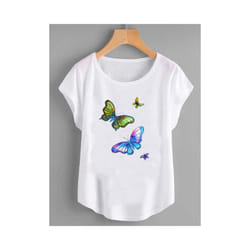 Fashion Shirt Female Flower 90s Cute Trend Graphic T Top Women Print Summer T-shirts Clothing Short Sleeve Cartoon Tee T-Shirt - FYA30217, M