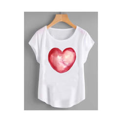 Fashion Shirt Female Flower 90s Cute Trend Graphic T Top Women Print Summer T-shirts Clothing Short Sleeve Cartoon Tee T-Shirt - FYA30216, XXL