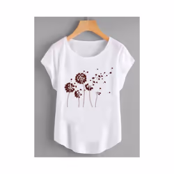 Fashion Shirt Female Flower 90s Cute Trend Graphic T Top Women Print Summer T-shirts Clothing Short Sleeve Cartoon Tee T-Shir ...