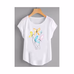 Fashion Shirt Female Flower 90s Cute Trend Graphic T Top Women Print Summer T-shirts Clothing Short Sleeve Cartoon Tee T-Shir ...
