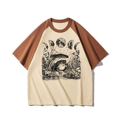 Cottagecore top women trendy pattern athleisure t shirt female manga Japanese anime clothes - 60907, XXL