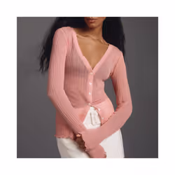 Women Transparent Jacket Sweater Fashion Knitted Cardigan Sexy Long Sleeve Button Closure Knitwear Female Cotton Outwear - Pi ...