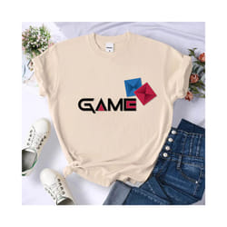 Korean Game Ddakji t-shirt teen Breathable graphic women Comfortable Trendy t-shirt Gothic women streetwear graphic Comfortable - 18421, XXL