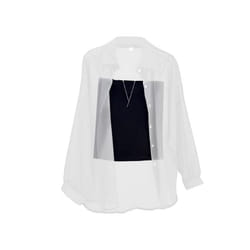 Lapel Long Sleeve Women Shirt Women's Summer Chiffon Lapel Shirt Coat Long Sleeve Single Breasted Thin Sun for Women - White, M