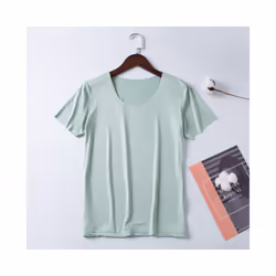 Summer Women T-shirts Ice Silk T-shirt Vest Short Sleeve Tank Fashion Woman Blouses Slim y2k Tops Undershirt Woman Clothes -  ...