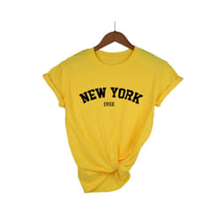 Summer street selling brand letter printed cotton oversized women's T-shirt top short sleeve casual fashion brand men's T-shirt - 4, XL