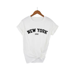 Summer street selling brand letter printed cotton oversized women's T-shirt top short sleeve casual fashion brand men's T-shirt - 2, XL