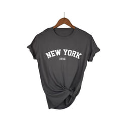 Summer street selling brand letter printed cotton oversized women's T-shirt top short sleeve casual fashion brand men's T-shirt - 7, XS