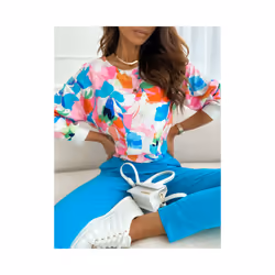 Spring Lady Shirts Long Sleeve O-neck Fashion Printing Women Floral Chiffon Blouses Womens Tops Blusas Femininas Elegantes -  ...