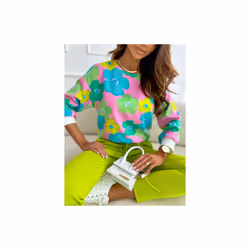 Spring Lady Shirts Long Sleeve O-neck Fashion Printing Women Floral Chiffon Blouses Womens Tops Blusas Femininas Elegantes -  ...