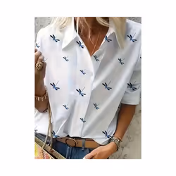 Fashion Long Sleeve Shirt Women Tops And Blouses  Sping Autumn Casual Buttons Office Ladies Shirts For Women Top Femme - Drag ...