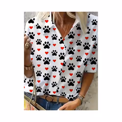 Fashion Long Sleeve Shirt Women Tops And Blouses  Sping Autumn Casual Buttons Office Ladies Shirts For Women Top Femme - Red, ...