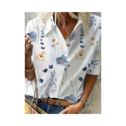Fashion Long Sleeve Shirt Women Tops And Blouses  Sping Autumn Casual Buttons Office Ladies Shirts For Women Top Femme - Apricot, S