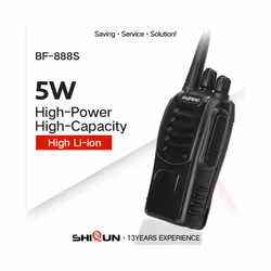 888S Walkie Talkie BF-888S Two Way Radio 5W 400-470MHz 16CH UHF USB Charge Comunicador Transmitter Transceiver - 2Pcs EU-1Cable