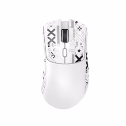 Attack Shark R1 1000Hz Bluetooth Mouse,18000dpi,PAW3311,Tri-mode Connection, Macro Gaming Mouse - White