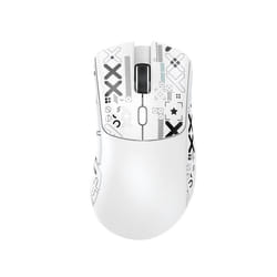Attack Shark R1 1000Hz Bluetooth Mouse,18000dpi,PAW3311,Tri-mode Connection, Macro Gaming Mouse - White
