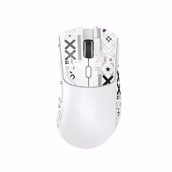 Attack Shark R1 1000Hz Bluetooth Mouse,18000dpi,PAW3311,Tri-mode Connection, Macro Gaming Mouse - White