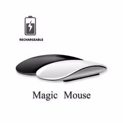 Bluetooth 5.0 wireless mouse wirelesss Rechargeable Silent Multi Arc Touch Mice Ultra-thin Magic Mouse For Laptop Ipad Mac PC - Charging Green