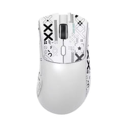 ATTACK SHARK R1 2.4 Wireless Tri-Mode Lightweight Gaming Mouse, PAW3311 Optical Sensor 18K DPI Programmable Wired Computer Mouse - R1-White