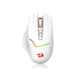 Redragon M690 PRO Wireless Gaming Mouse 8000 DPI Wired Mouse Rapid Fire Key 8 Macro Buttons for PC/Mac/Laptop, Black/White Mouse - WHITE