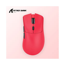 Attack Shark R1 Wireless Mouse Bluetooth Gaming Mouse PAW3311 Sensor,1000Hz Return-rate,Tri-mode,Ergonomic,Rechargeable - Red
