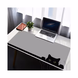 , 400x900x4mm) Big Mouse Pad Cat Large Gamer Mousepad Office Keyboard Mat  Mouse Mats Rubber Desk Pad Computer Desk Rug Stitched Edge - WA00395 Cat (12