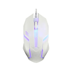 Ergonomic Wired Gaming Mouse Button LED 1000 DPI USB Computer Mouse Gamer Mice S1 Silent Mause With Backlight For PC Laptop - White