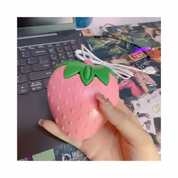 New Cute Pink Strawberry Wired Mouse USB Small Optical PC Computer Game Mouse Girls Gift Mause For Office Laptop Desktop
