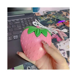 New Cute Pink Strawberry Wired Mouse USB Small Optical PC Computer Game Mouse Girls Gift Mause For Office Laptop Desktop