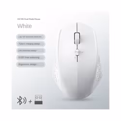 Rechargeable Bluetooth Wireless Mouse Computer 1600DPI Silent Mice with 2.4GHz USB Receiver for PC MacBook Tablet Laptop Mous ...