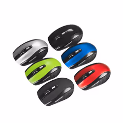Wireless Mouse Silent Mouse Portable Mobile Optical Office Mouse Adjustable DPI Levels for Notebook PC Laptop MacBook - Blue