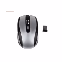 Wireless Mouse Silent Mouse Portable Mobile Optical Office Mouse Adjustable DPI Levels for Notebook PC Laptop MacBook - GRAY
